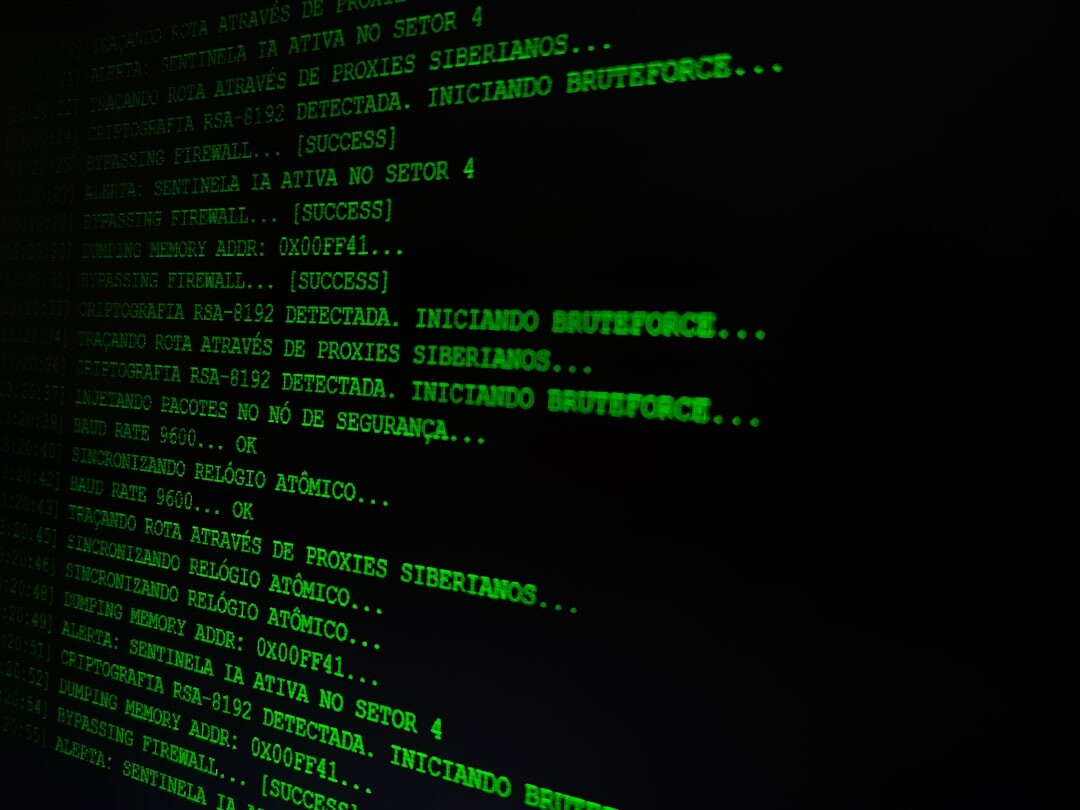 Cybersecurity concept with digital lock and glowing code streams